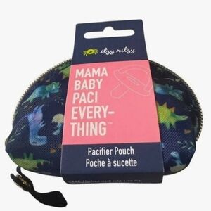 Itzy Ritzy Blue Pacifier Pouch Dinosaur Accessory Bag